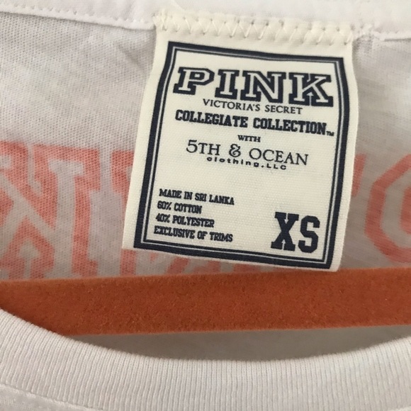 Victoria Secret: Womans Collegiate University of Miami  Long Sleeved T- Shirt XS - Picture 6 of 9